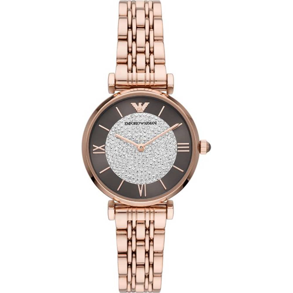 Emporio Armani Women’s Quartz Stainless Steel Brown Dial 32mm Watch AR11402