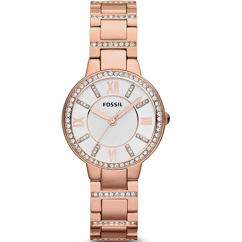 Fossil Women’s Quartz Stainless Steel Silver Dial 30mm Watch ES3284