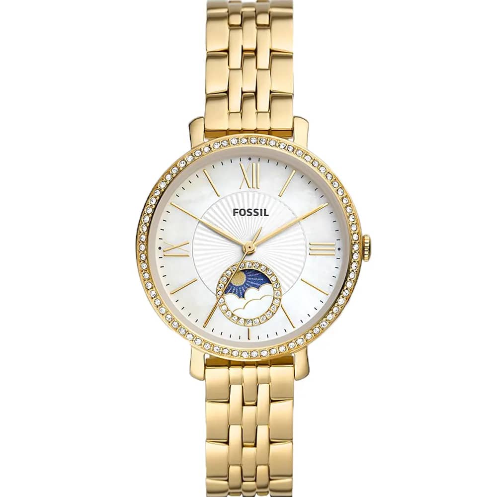 Fossil Women’s Quartz Gold Stainless Steel Mother Of Pearl Dial 36mm Watch ES5167