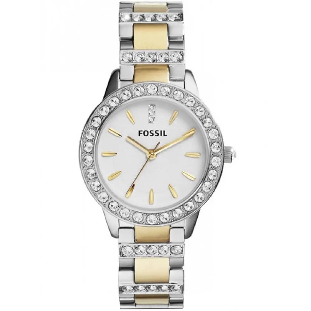 Fossil Women’s Quartz Stainless Steel White Dial 34mm Watch ES2409