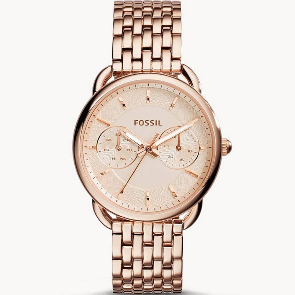Fossil Women’s Quartz Stainless Steel Rose Gold Dial 36mm Watch ES3713