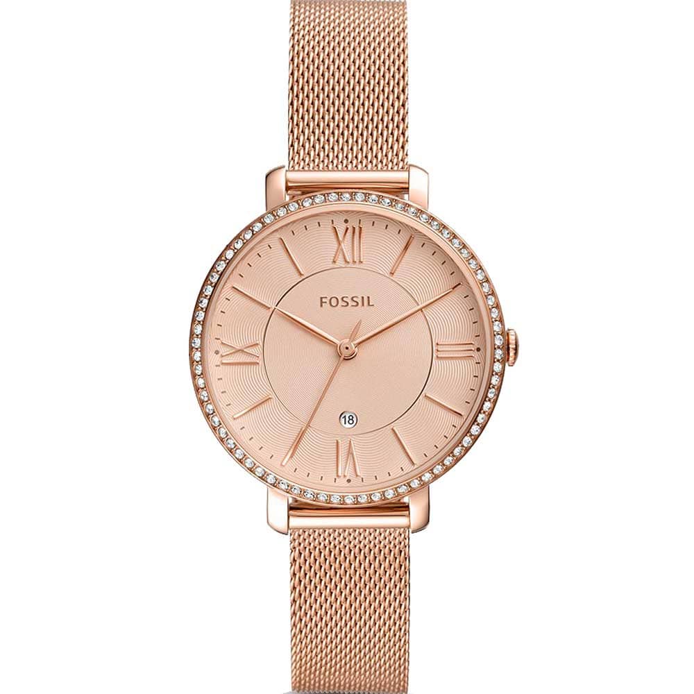 Fossil Women’s Quartz Stainless Steel Rose Gold Dial 36mm Watch ES4628