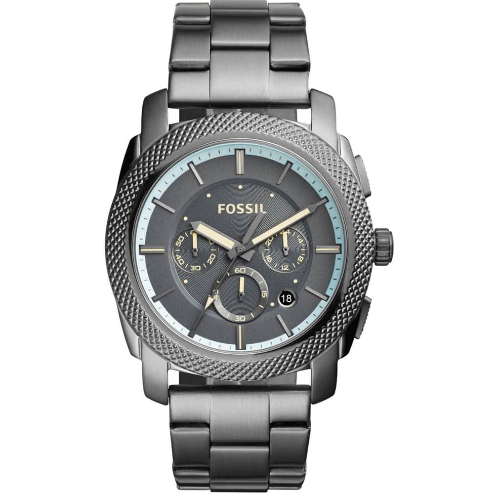 Fossil Men’s Quartz Grey Stainless Steel Grey Dial 45mm Watch FS5172