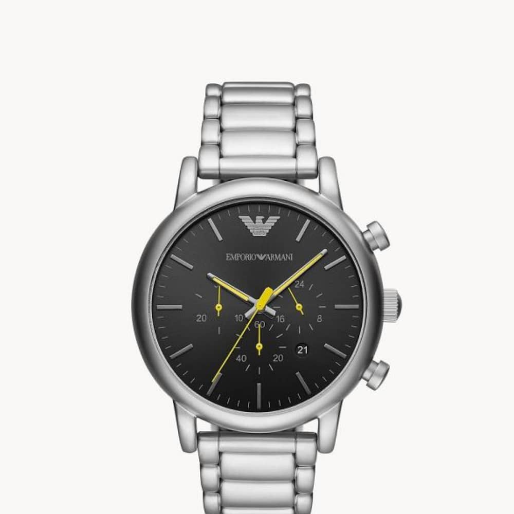 Emporio Armani Men’s Quartz Stainless Steel Black 46mm Watch AR11324