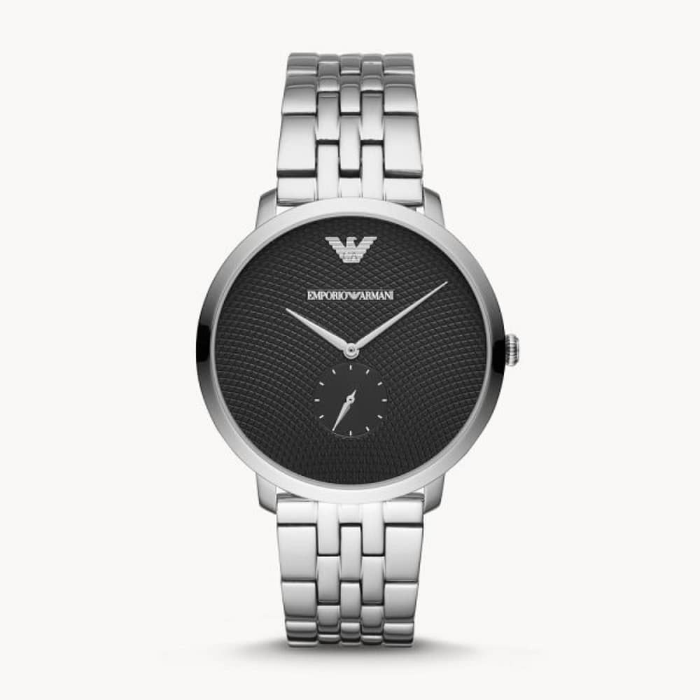 Emporio Armani Men’s Quartz Stainless Steel Black Dial 46mm Watch AR11161