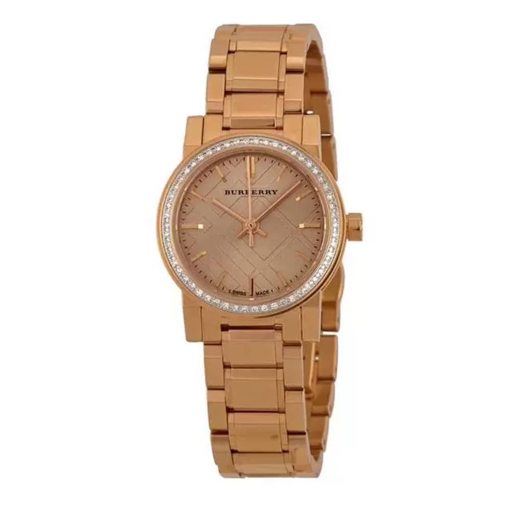 Burberry Women’s Swiss Made Stainless Steel Rose Gold 26mm Watch BU9225