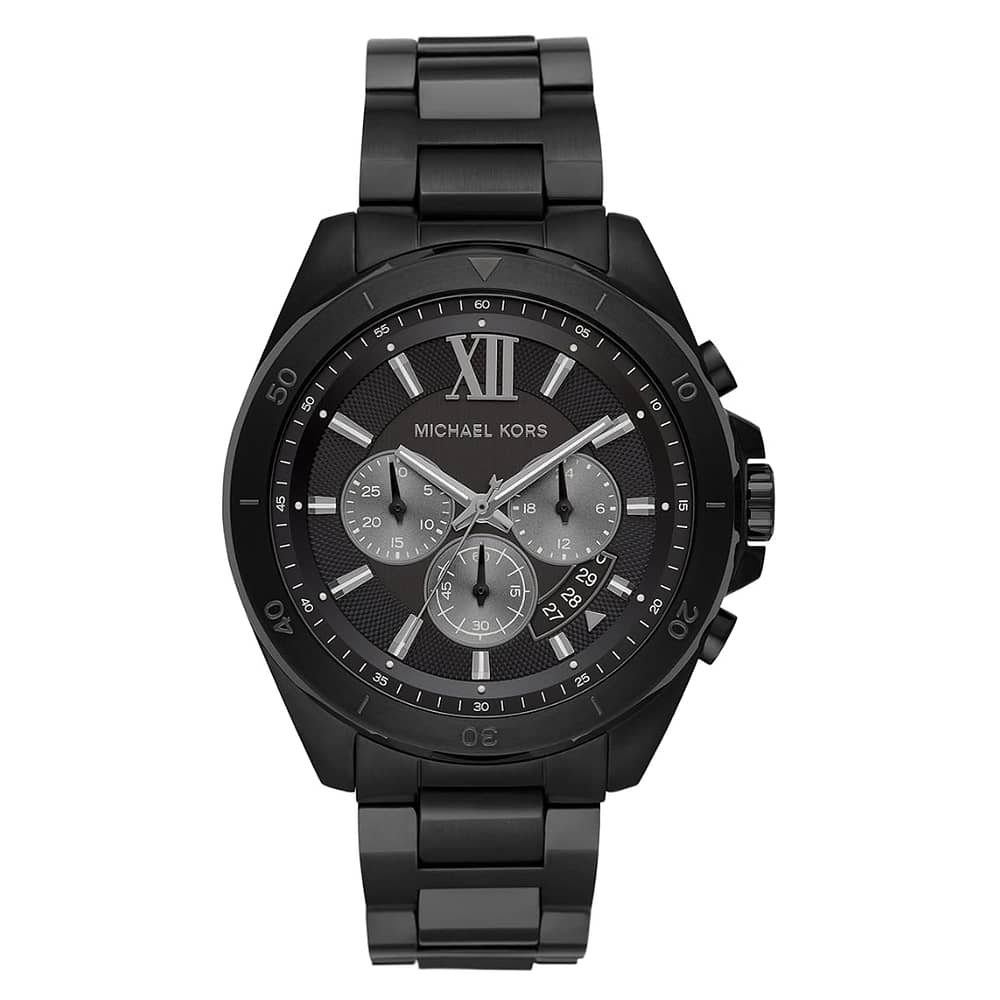 Michael Kors Men’s Quartz Stainless Steel Black Dial 45mm Watch MK8858