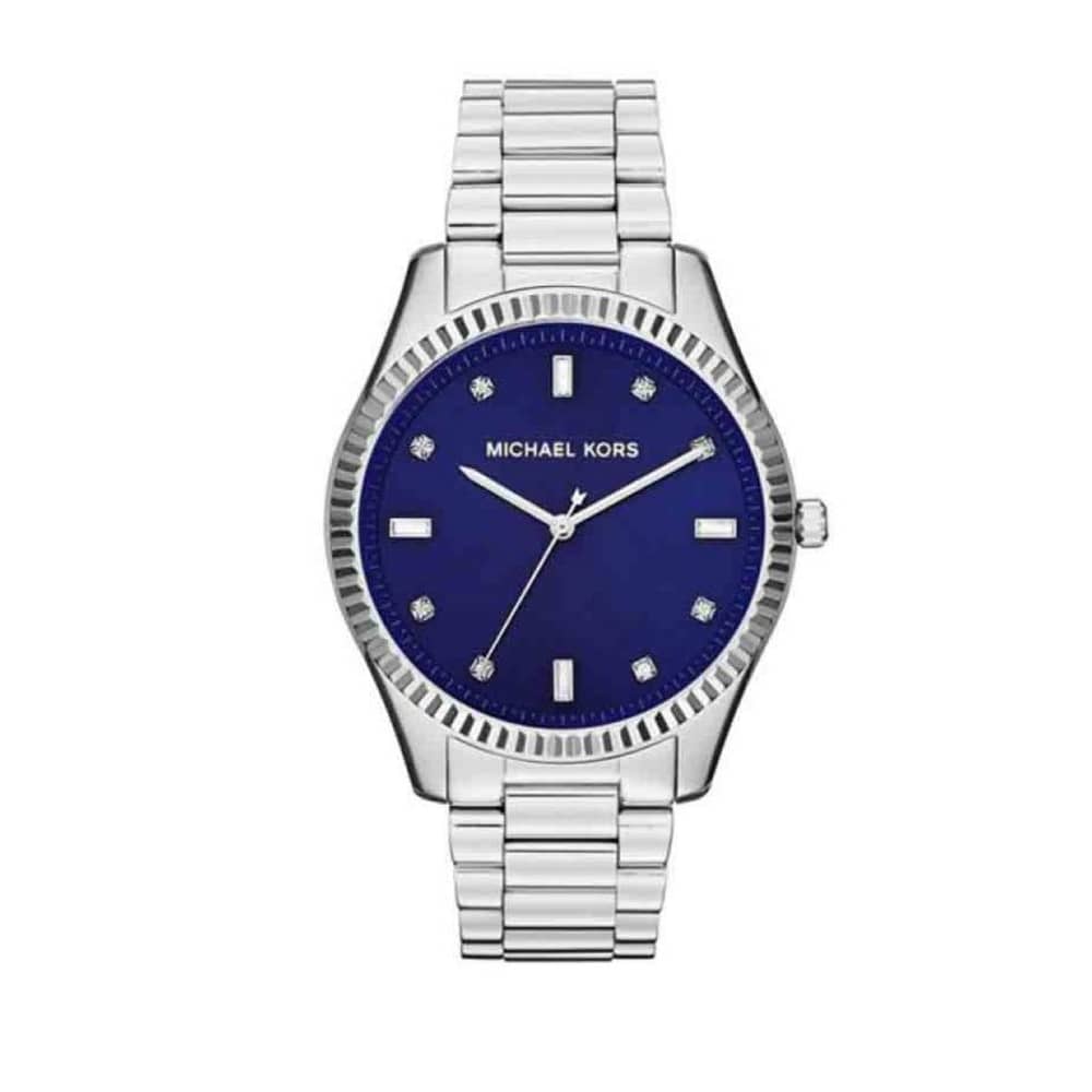Michael Kors Men’s Quartz Silver Stainless Steel Blue Dial 41mm Watch MK3225