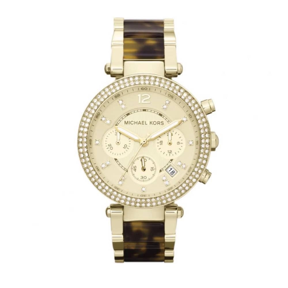 Michael Kors Women’s Quartz Two-tone Stainless Steel Gold Dial 39mm Watch MK5688