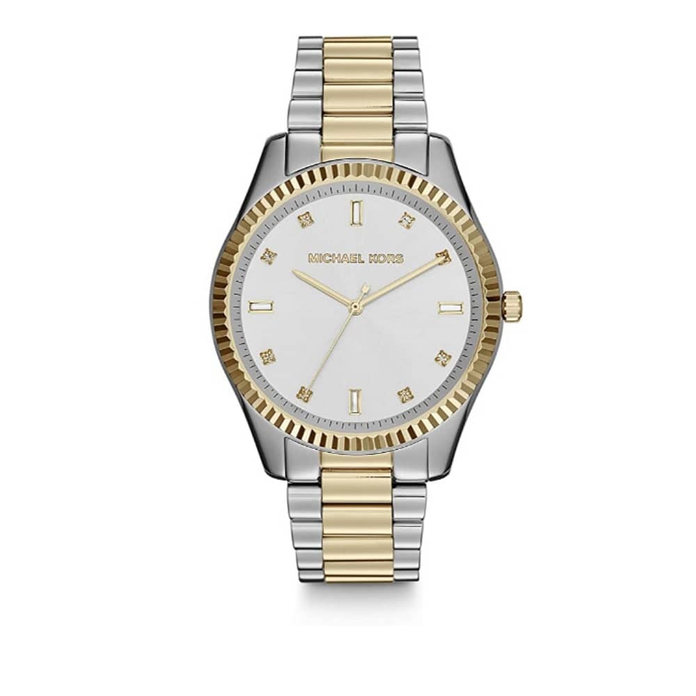 Michael Kors Women’s Quartz Two-tone Stainless Steel Silver White Dial 41mm Watch MK3241