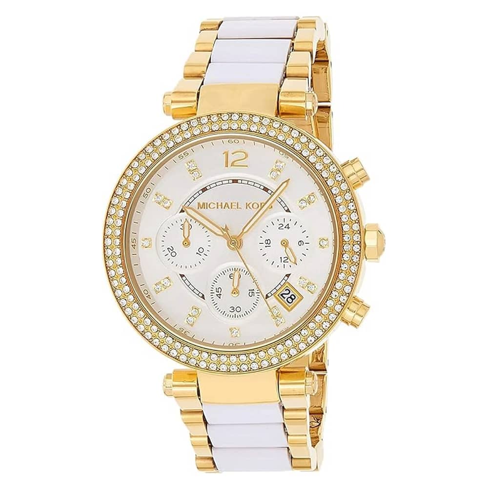 Michael Kors Women’s Quartz Stainless Steel White Dial 39mm Watch MK6119