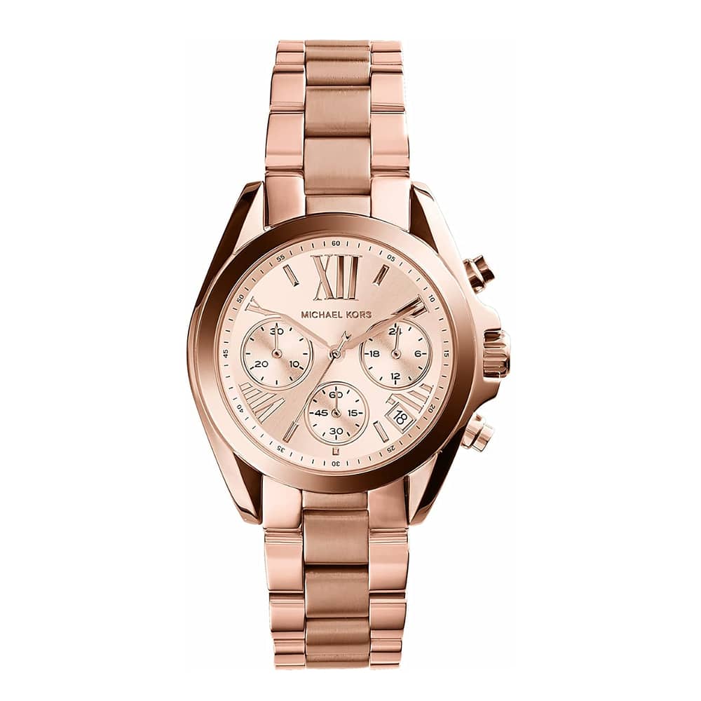 Michael Kors Women’s Chronograph Quartz Stainless Steel Rose Gold Dial 36mm Watch MK5799