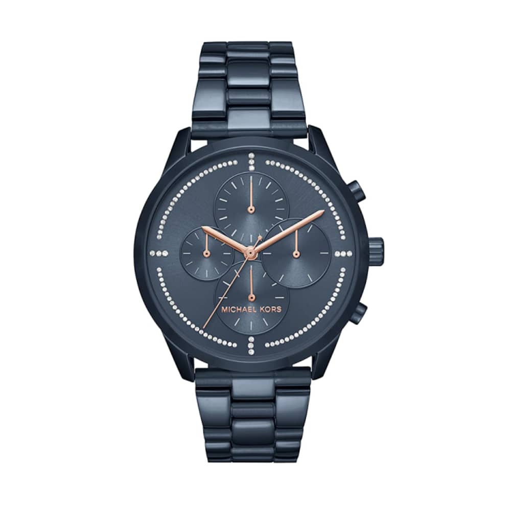 Michael Kors Women’s Quartz Blue Stainless Steel Blue Dial 40mm Watch MK6522