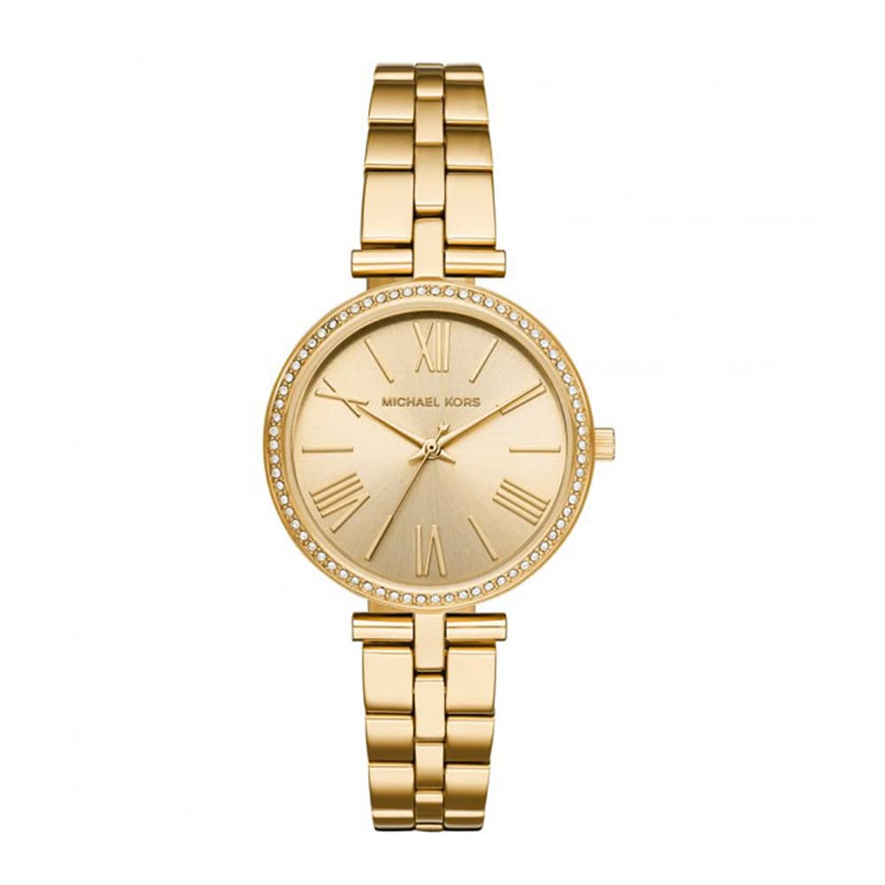 Michael Kors Women’s Quartz Gold Stainless Steel Gold Dial 34mm Watch MK3903