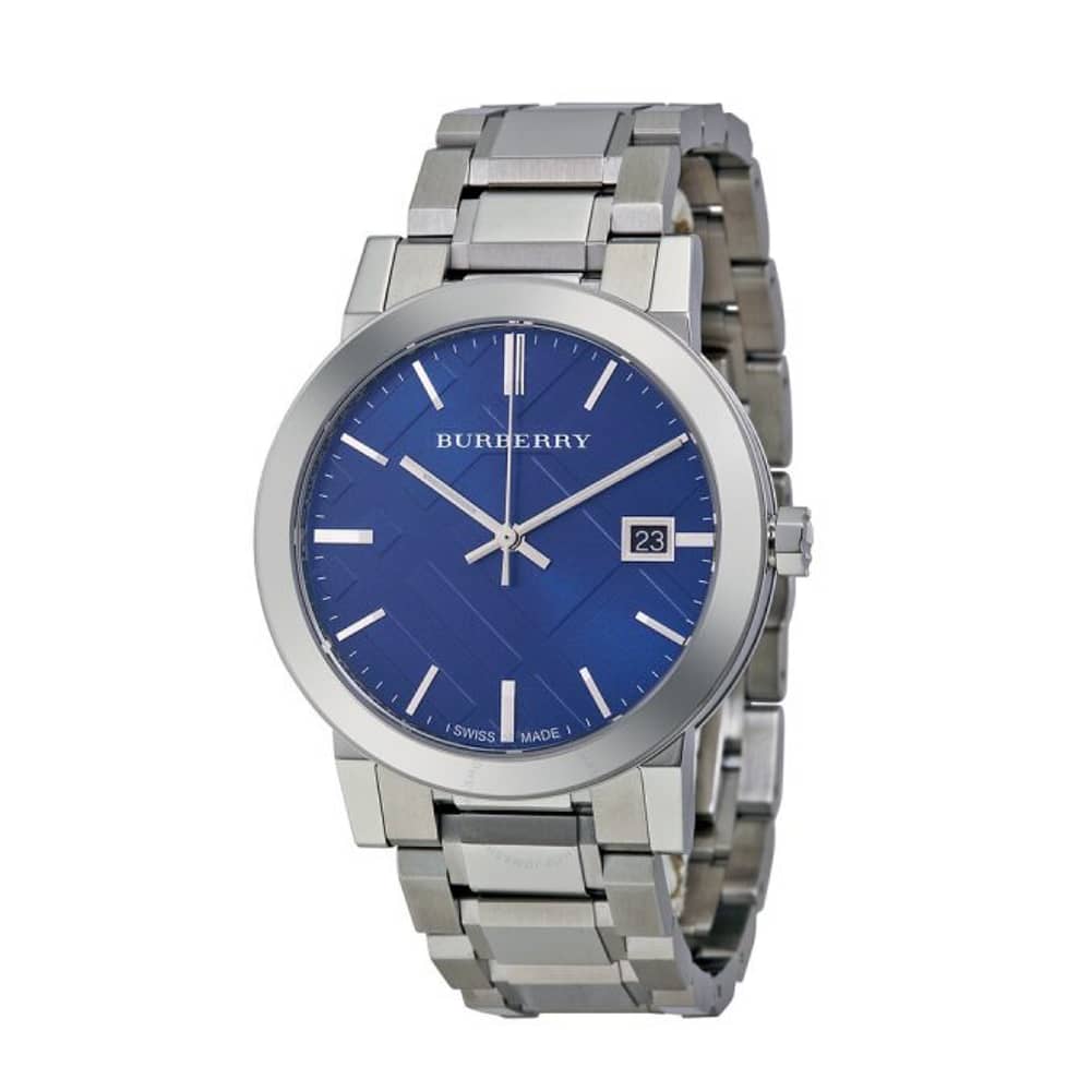 Burberry Men’s Swiss Made Stainless Steel Blue Dial 38mm Watch BU9031