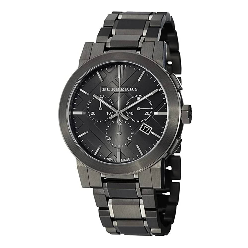 Burberry Men’s Swiss Made Stainless Steel Gray 42mm Watch BU9354