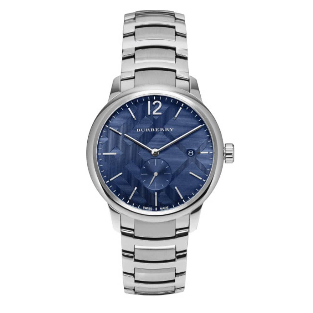 Burberry Men’s Swiss Made Stainless Steel Blue Dial 40mm Watch BU10007
