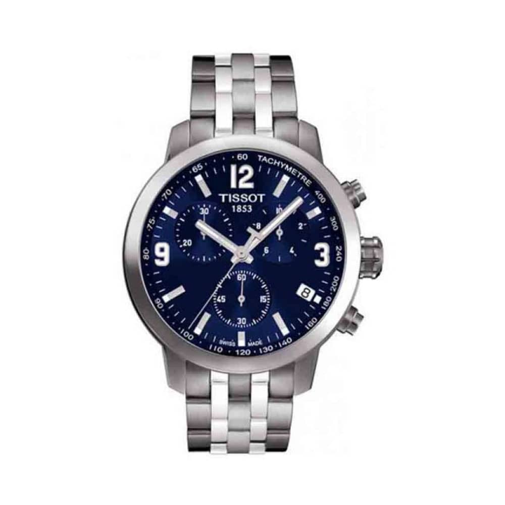 TISSOT Men’s Quartz Swiss Made Stainless Steel Blue Dial 42mm Watch T055.417.11.047.00