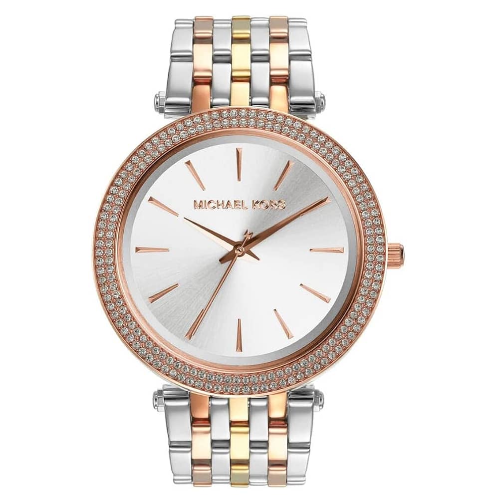 Michael Kors Women’s Quartz Stainless Steel Silver Dial 39mm Watch MK3203