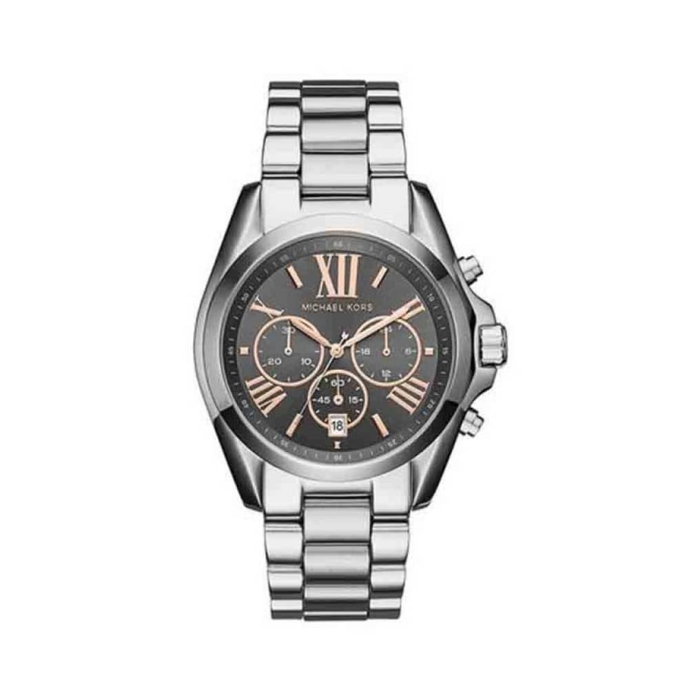 Michael Kors Women’s Quartz Stainless Steel Grey Dial 43mm Watch MK6557