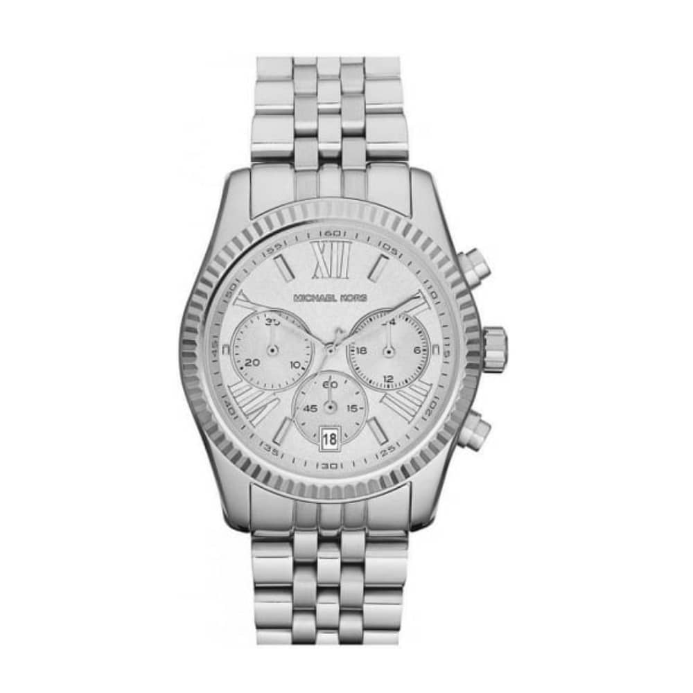 Michael Kors Women’s Quartz Stainless Steel Silver Dial 38mm Watch MK5555