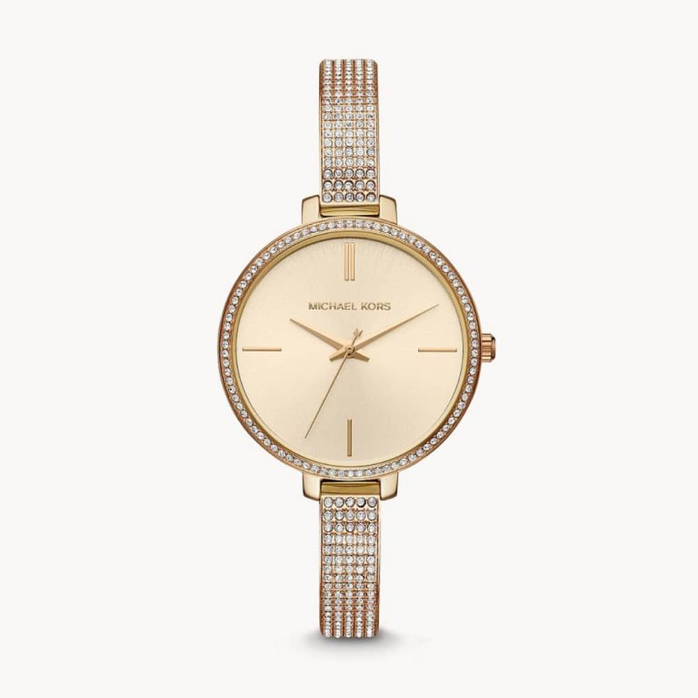 Michael Kors Women’s Quartz Stainless Steel Gold Dial 36mm Watch MK3784