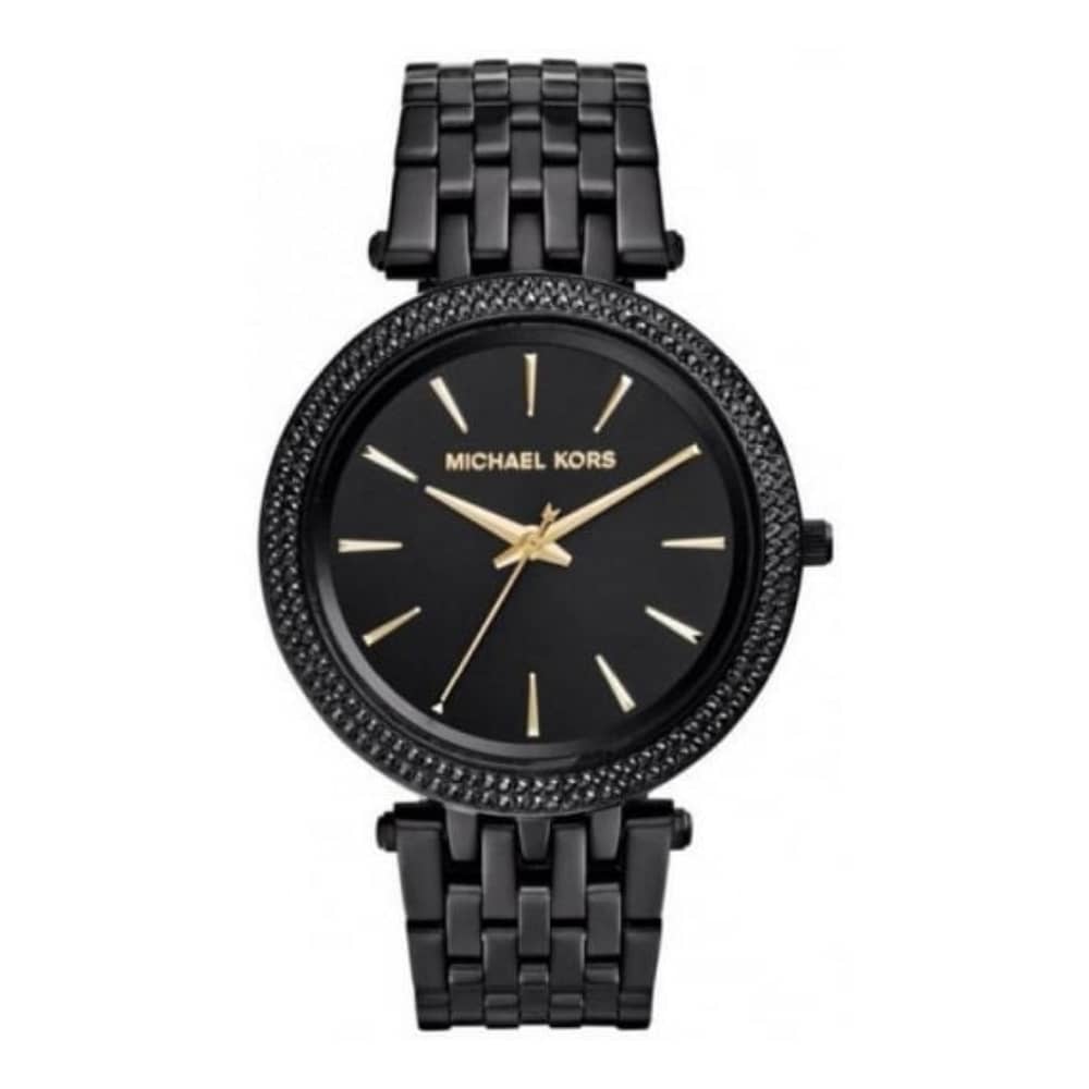 Michael Kors Women’s Quartz Stainless Steel Black Dial 39mm Watch MK3337