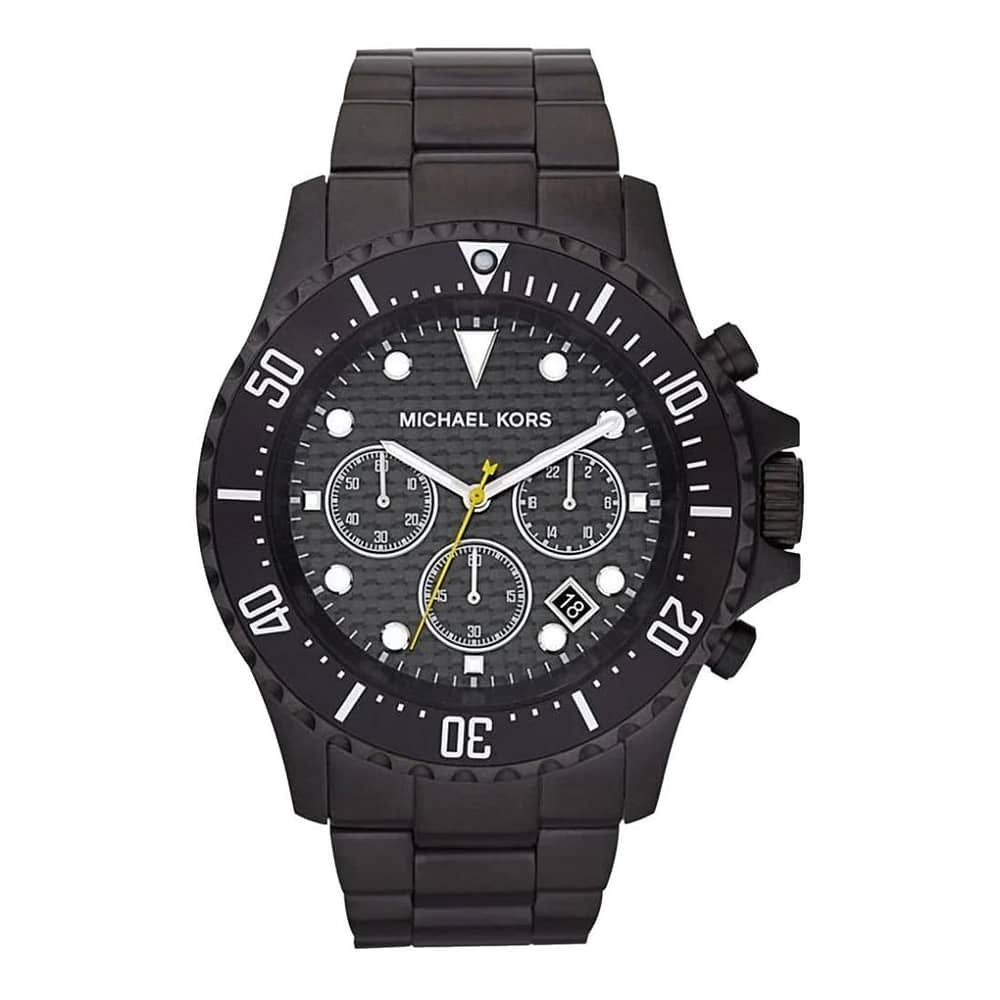 Michael Kors Men’s Stainless Steel Black Dial 45mm Watch MK8257