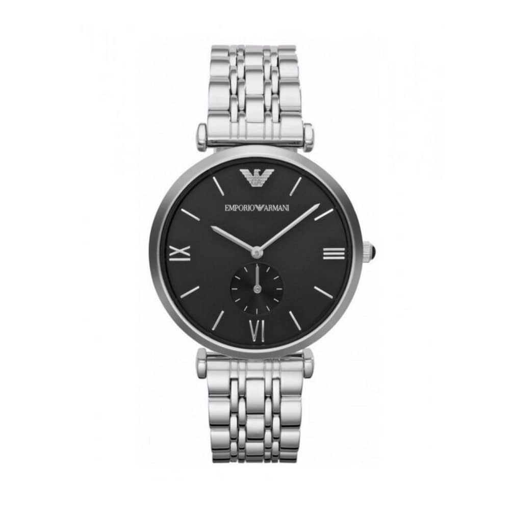 Emporio Armani Men’s Stainless Steel Black Dial 40mm Watch AR1676