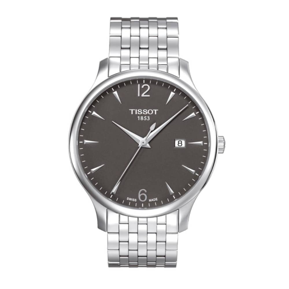 TISSOT Men’s Quartz Swiss-Made Silver Stainless Steel Anthracite Dial 42mm Watch T063.610.11.067.00