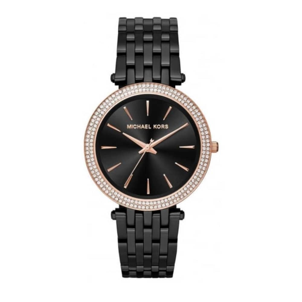 Michael Kors Women’s Quartz Stainless Steel Black Dial 39mm Watch MK3407