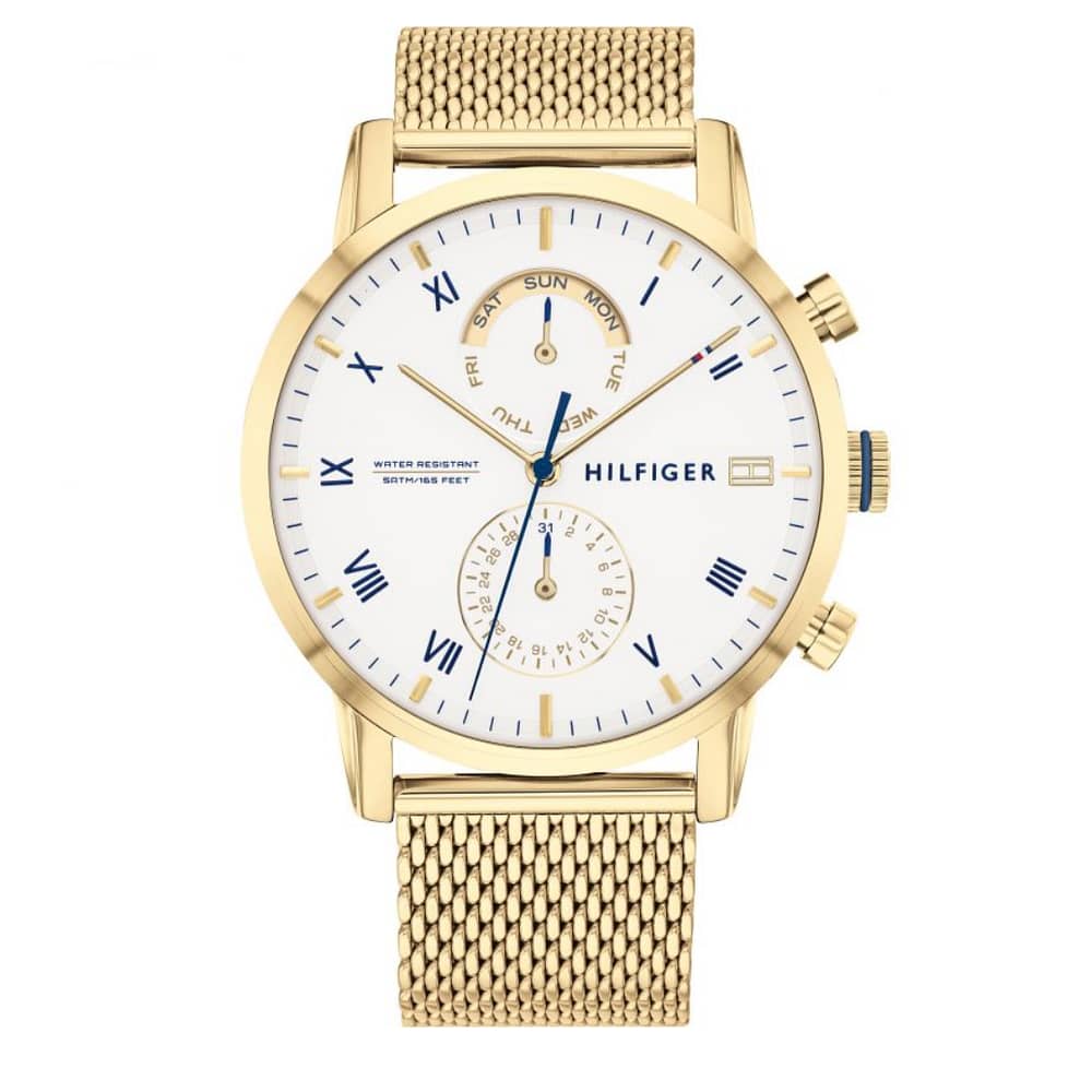 Tommy Hilfiger Men’s Chronograph Stainless Steel White Dial Watch 1710403