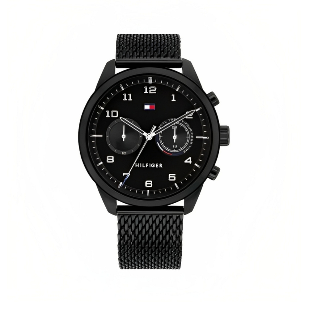Tommy Hilfiger Men’s Quartz Black Stainless Steel Black Dial 44mm Watch 1791787