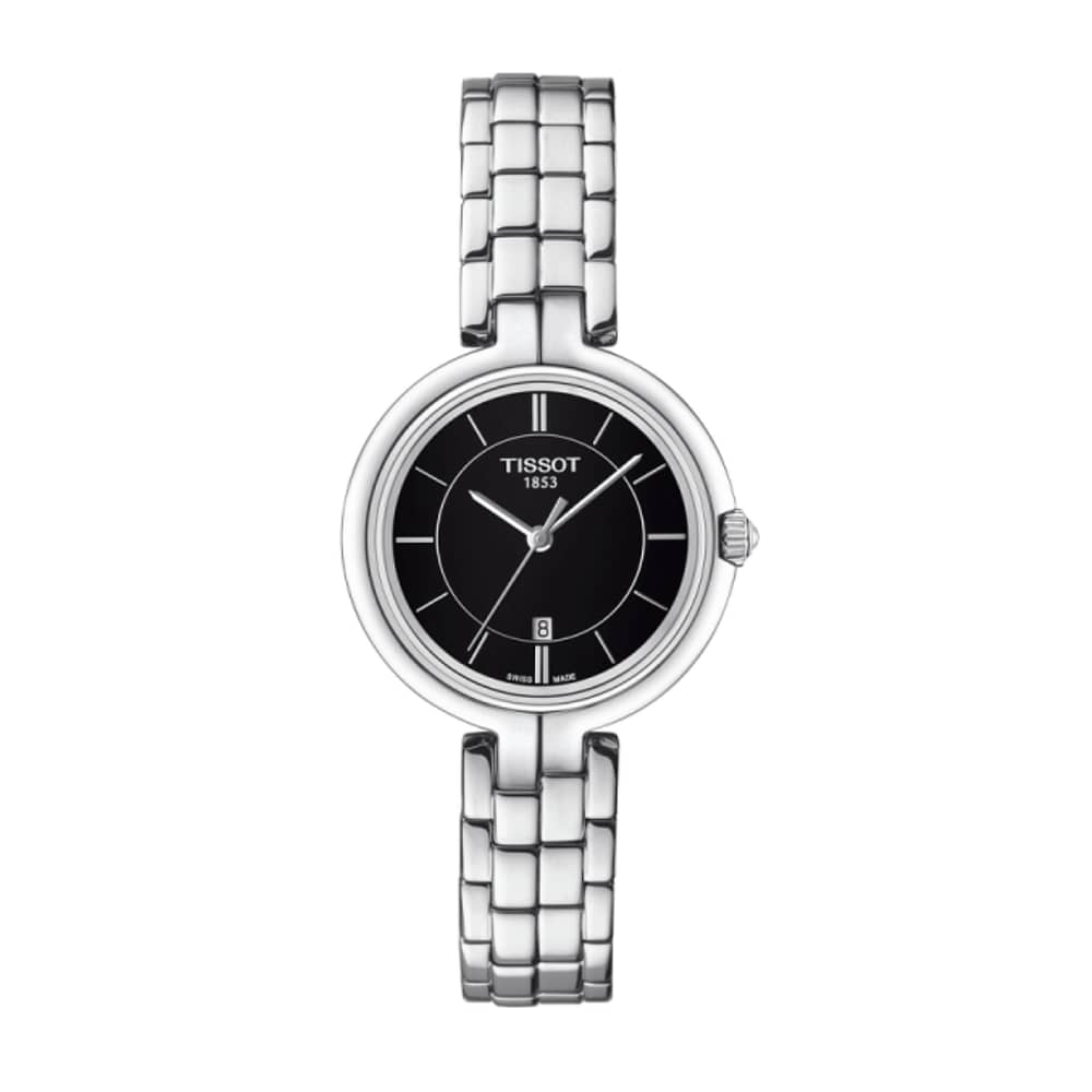 Tissot Women’s Quartz Swiss Made Silver Stainless Steel Black Dial 30mm Watch T094.210.11.051.00