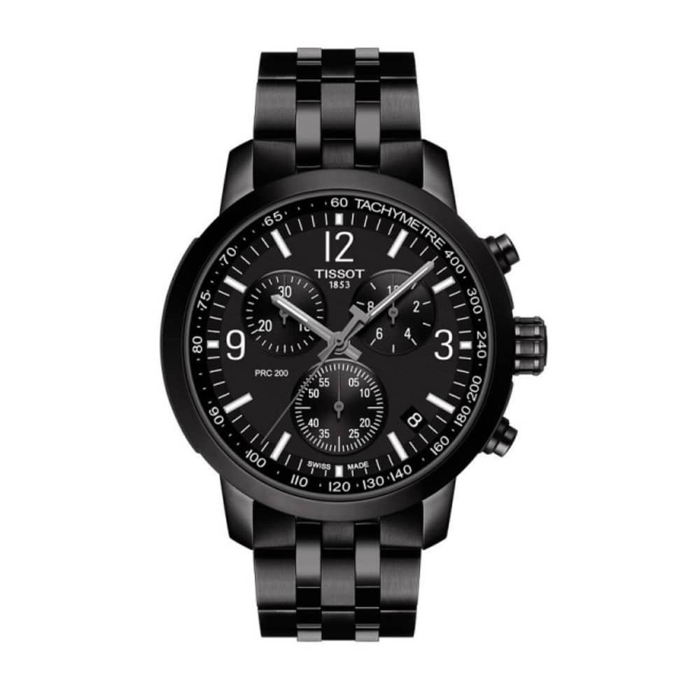 TISSOT Men’s Quartz Swiss-Made Black Stainless Steel Black Dial 42mm Watch T114.417.33.057.00