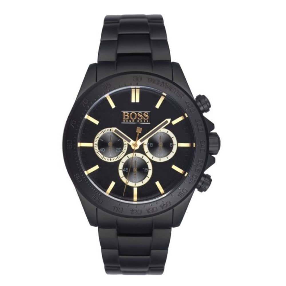 Hugo Boss Men’s Chronograph Quartz Stainless Steel Black Watch 43mm 1513278