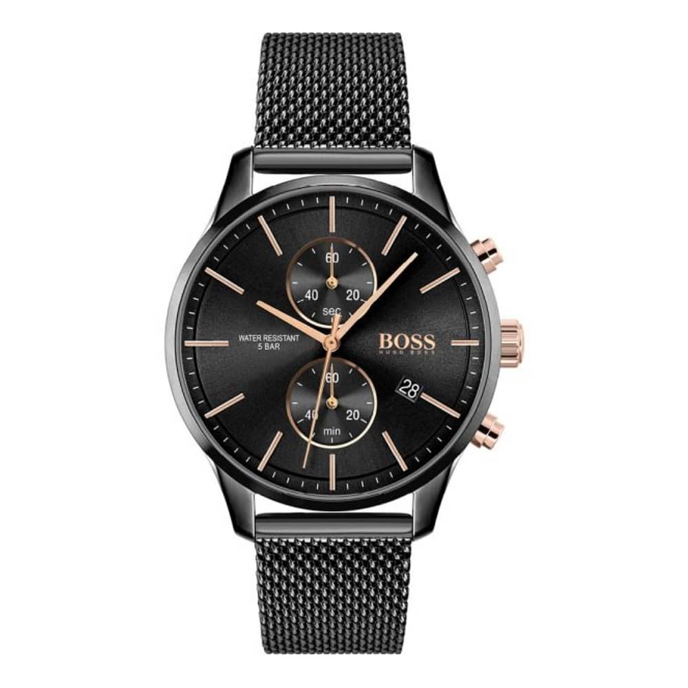 Hugo Boss Men’s Quartz Stainless Steel Black Dial 42mm Watch 1513811