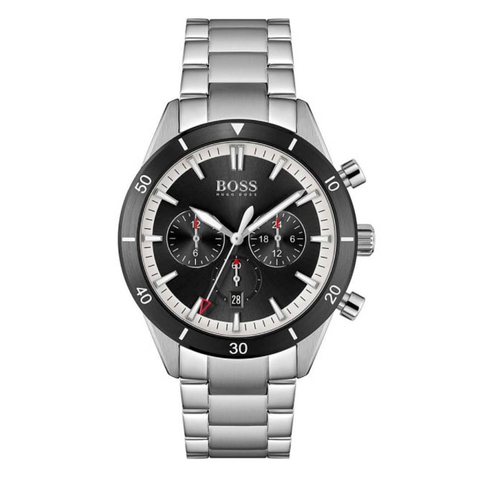 Hugo Boss Men’s Quartz Stainless Steel Black Dial 44mm Watch 1513862