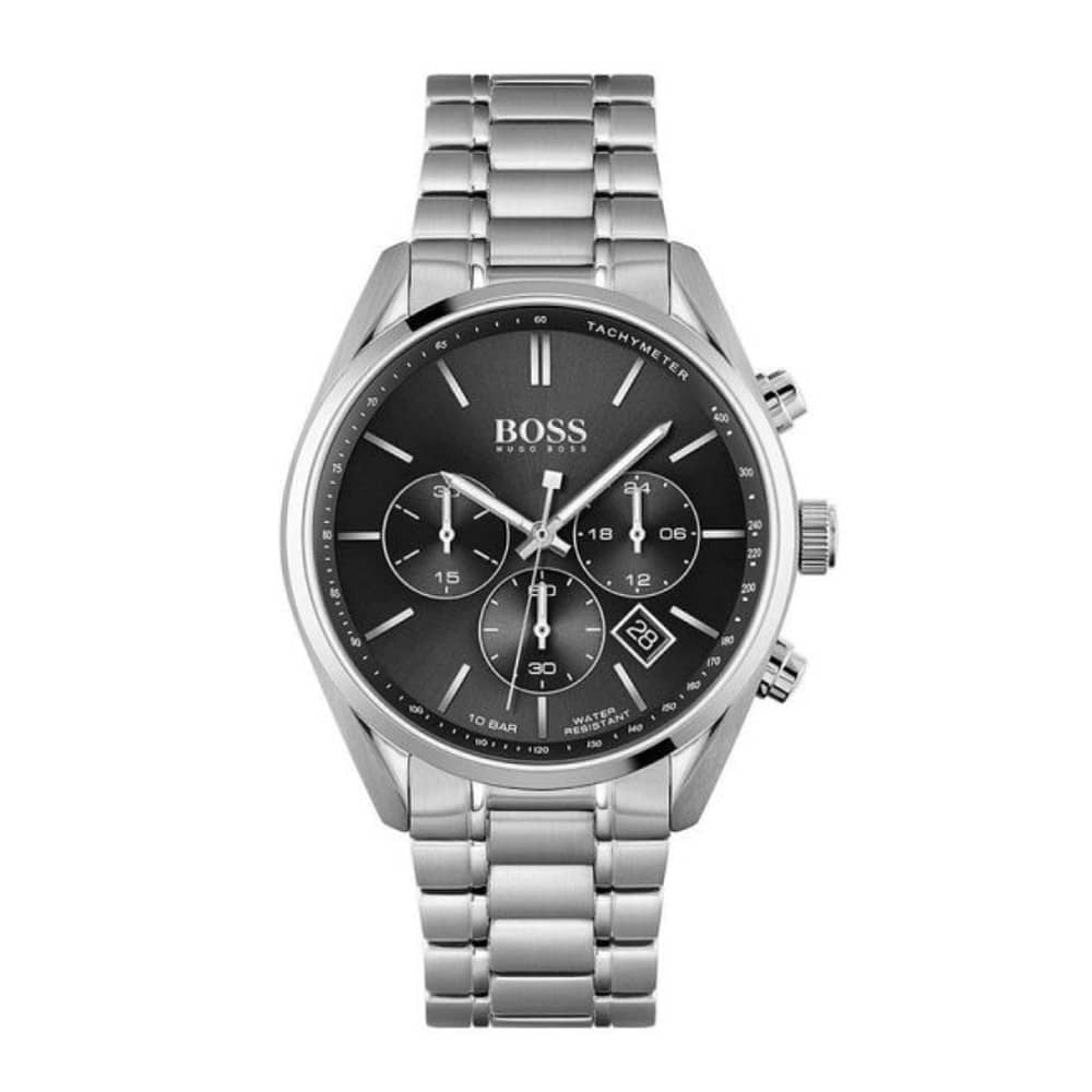 Hugo Boss Men’s Quartz Stainless Steel Black Dial 44mm Watch 1513871