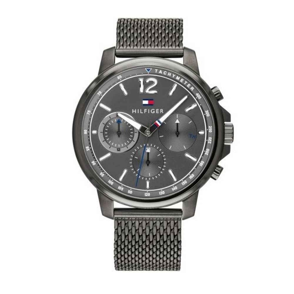 Tommy Hilfiger Men’s Chronograph Quartz Stainless Steel Grey Dial 46mm Watch 1791530