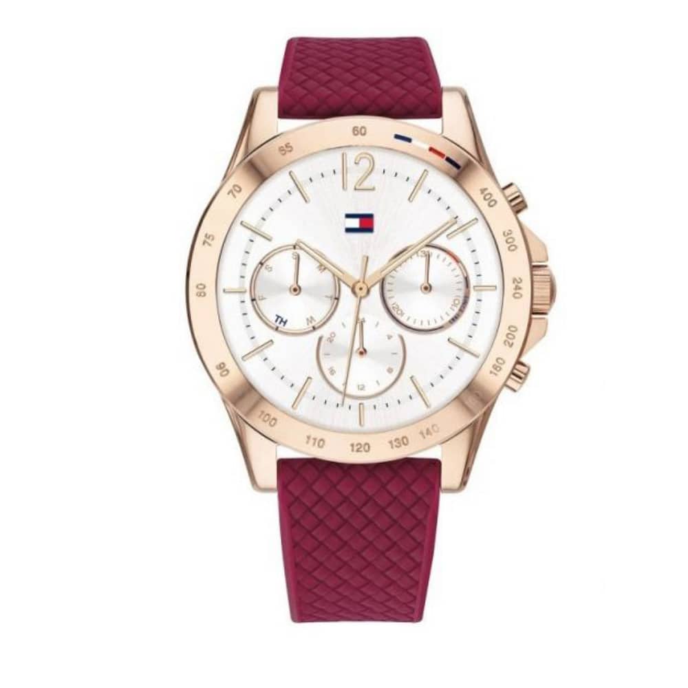 Tommy Hilfiger Women’s Quartz Silicone Strap White Dial 38mm Watch 1782200