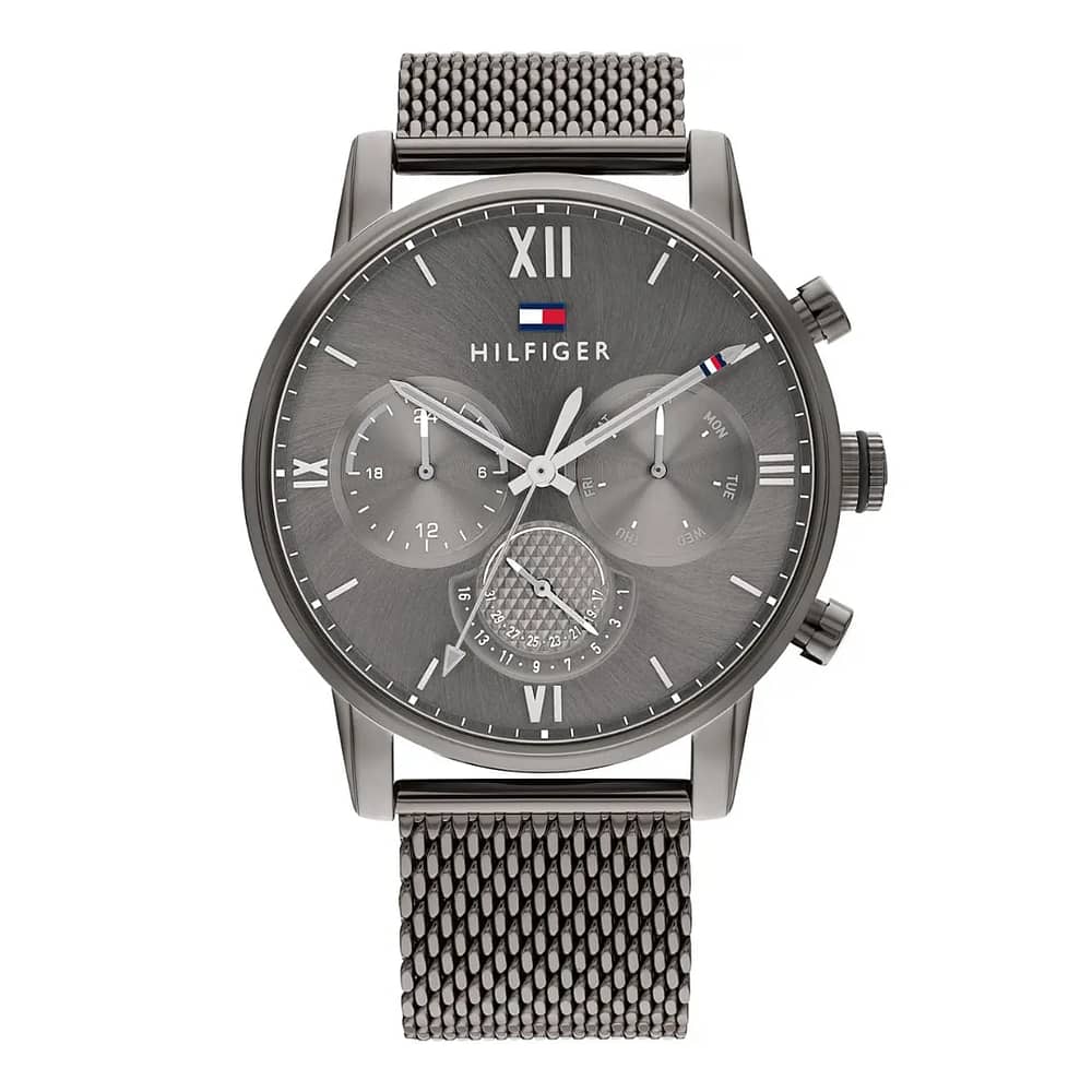 Tommy Hilfiger Men’s Quartz Grey Stainless Steel Grey Dial 44mm Watch 1791882