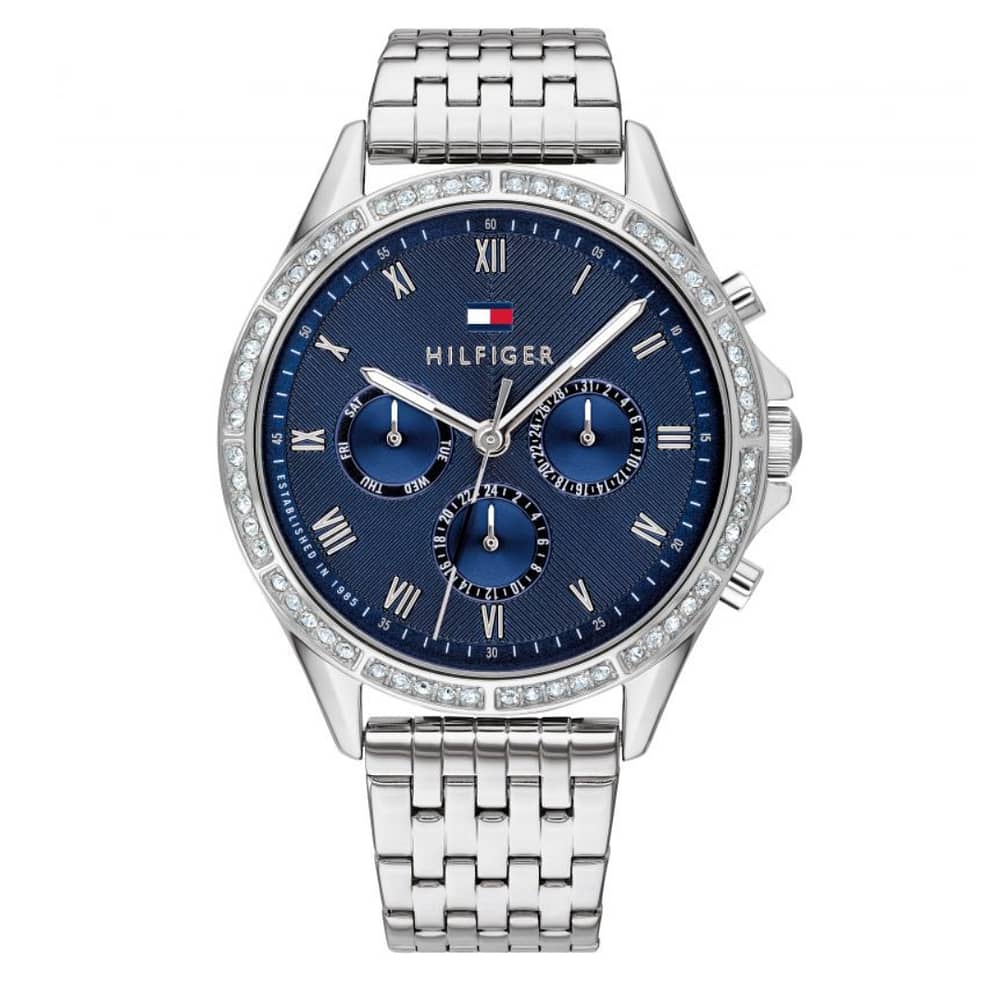 Tommy Hilfiger Women’s Quartz Silver Stainless Steel Blue Dial 38mm Watch 1782141