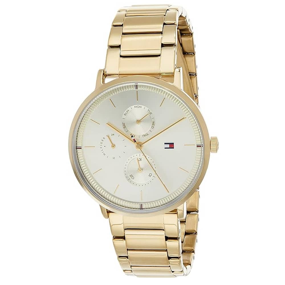 Tommy Hilfiger Women’s Quartz Gold Stainless Steel Gold Dial 38mm Watch 1782297