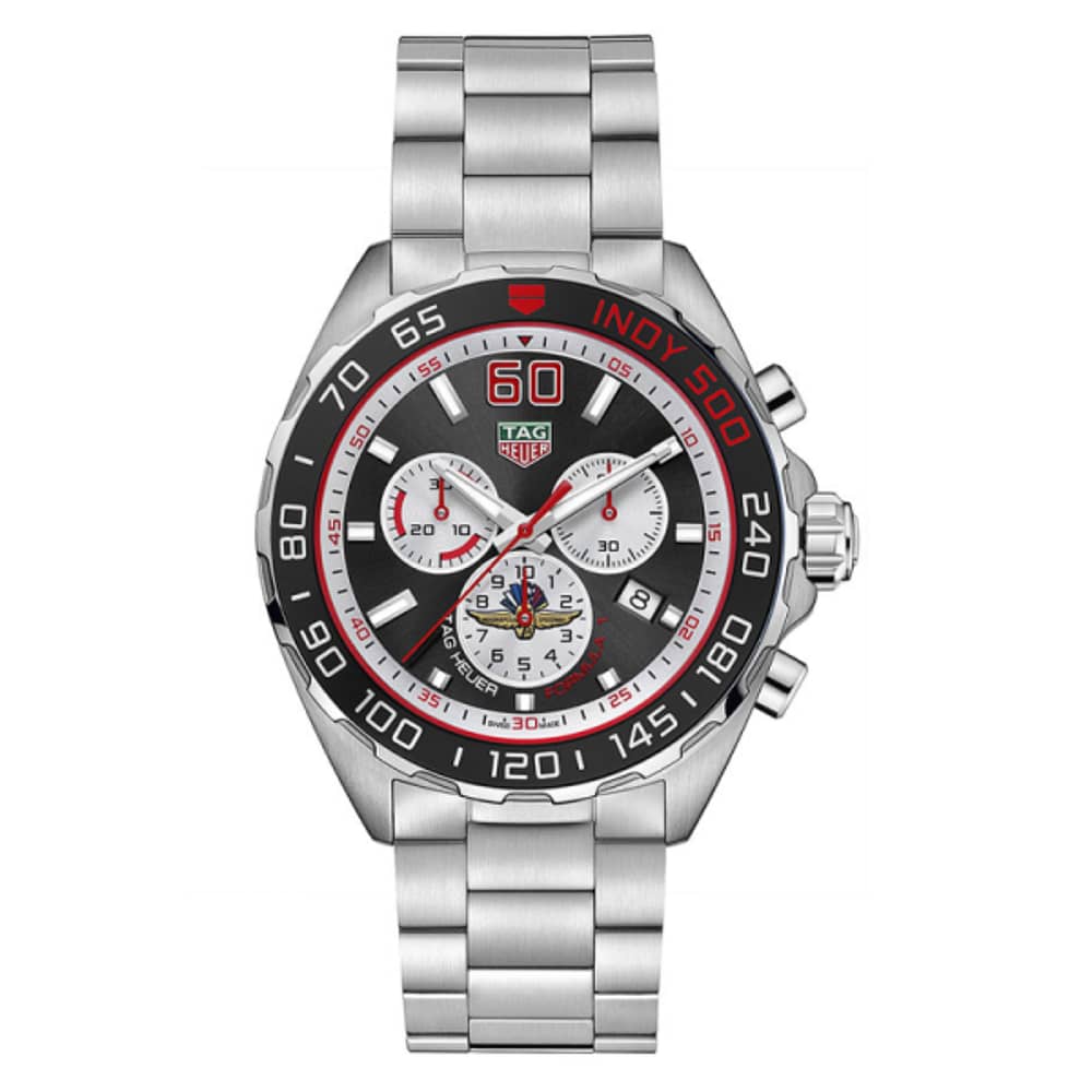 Tag Heuer Formula 1 Men’s Quartz Swiss Made Silver Stainless Steel Black Dial 43mm Watch CAZ101V.BA0842