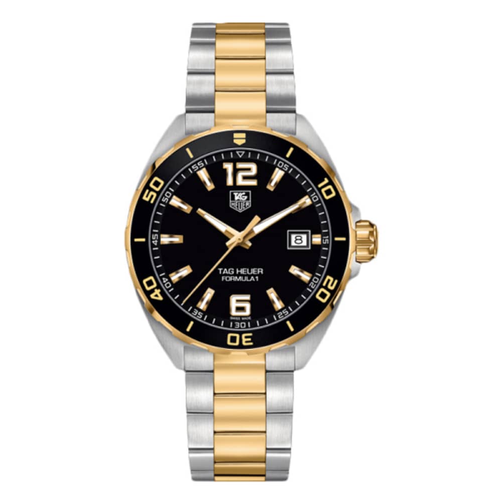 Tag Heuer Formula 1 Men’s Quartz Swiss Made Two-tone Stainless Steel Black Dial 41mm Watch WAZ1121.BB0879