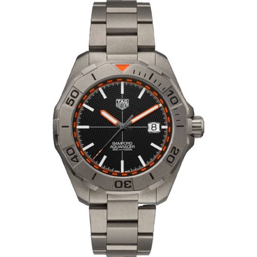 Tag Heuer Aquaracer Men’s Automatic Swiss Made Grey Stainless Steel Black Dial 43mm Watch WAY208F.BF0638
