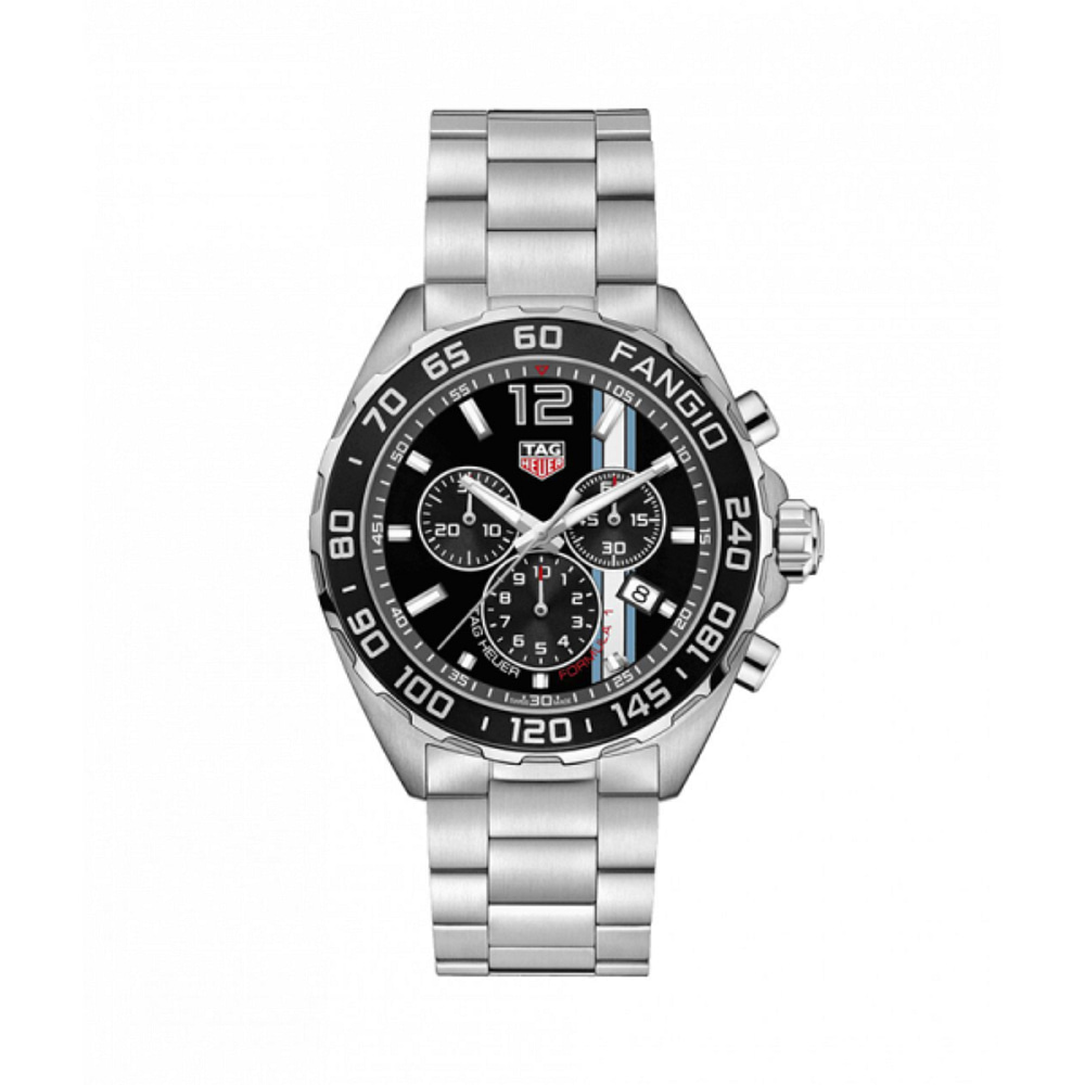 Tag Heuer Formula 1 Men’s Quartz Swiss Made Silver Stainless Steel Black Dial 43mm Watch CAZ101H.BA0842
