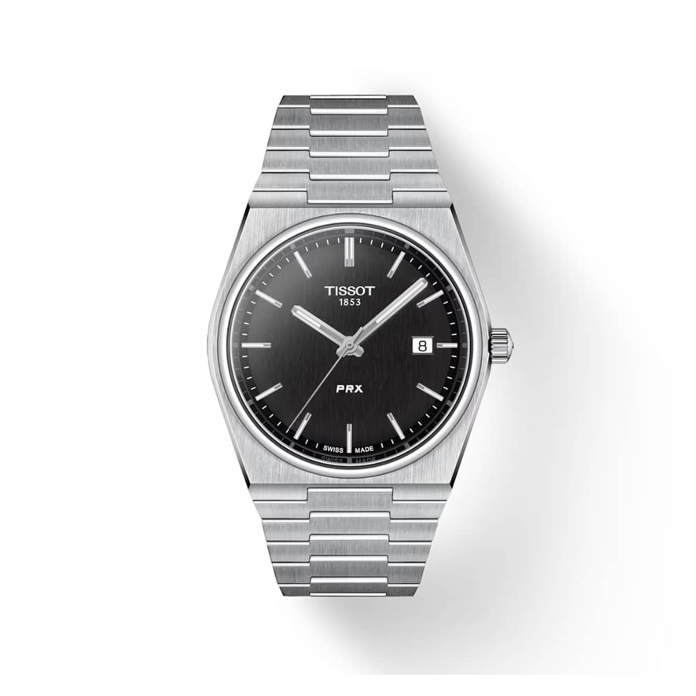 TISSOT Men’s Quartz Swiss Made Stainless Steel Black Dial 40mm Watch T137.410.11.051.00