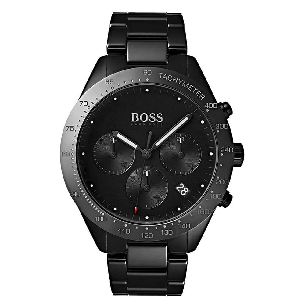 Hugo Boss Men’s Chronograph Quartz Stainless Steel Black Dial 42mm Watch 1513581